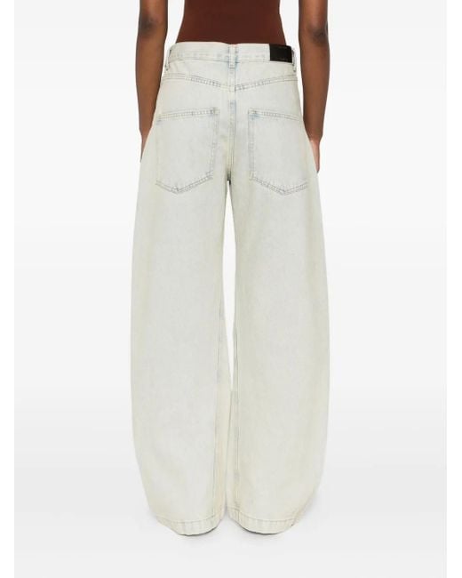 Calvin Klein Jeans Met Wijde Pijpen in het White