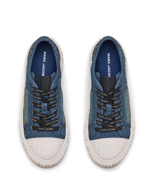 【関税込み】Sneakers - Marc Jacobs - Cotton - Blue Marc Jacobs Cotton Sneakers in Blue | Lyst