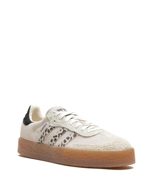 Adidas Natural Sambae "Leopard Off" Sneakers