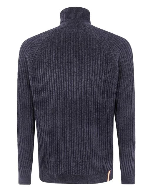 Rrd Blue Roll-Neck Sweater for men