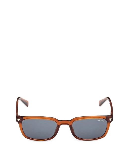 Guess Brown Rectangle-Frame Sunglasses