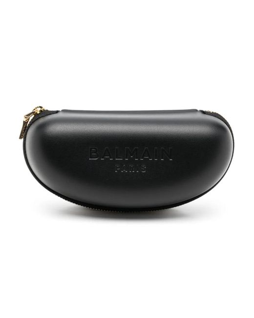 Balmain Black Oversize-Frame Acetate Sunglasses