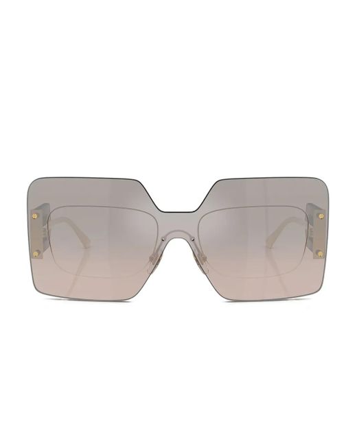 Lunettes De Soleil À Monture Oversize Versace en coloris Black