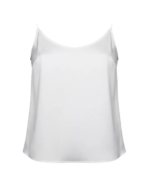 Ralph Lauren White Sleeveless Scoop-Neck Top