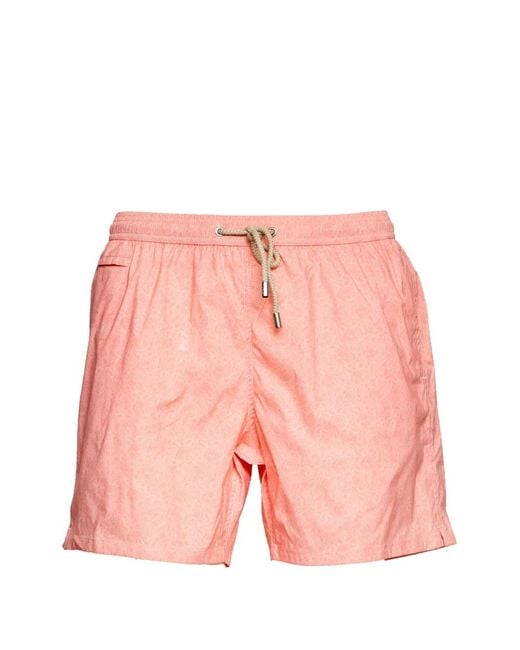 Mc2 Saint Barth Pink Short De Bain À Imprimé Graphique for men