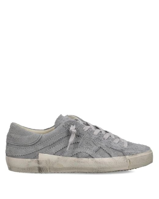Philippe Model Gray Suede Low-Top Sneakers