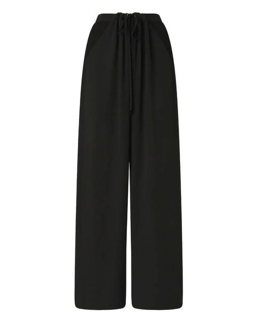 Pinko Black Panzerotto Drawstring Trousers