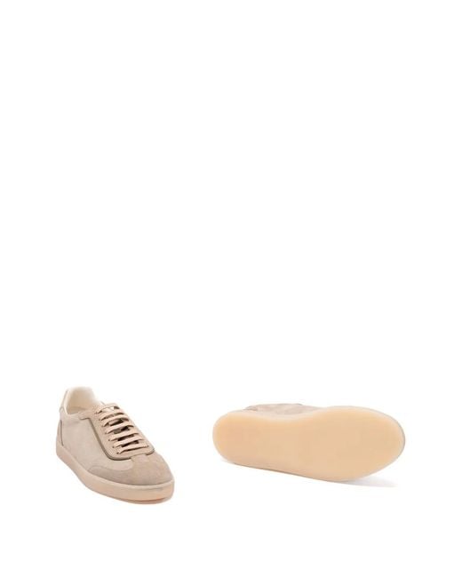 Brunello Cucinelli Pink Suede Sneakers for men