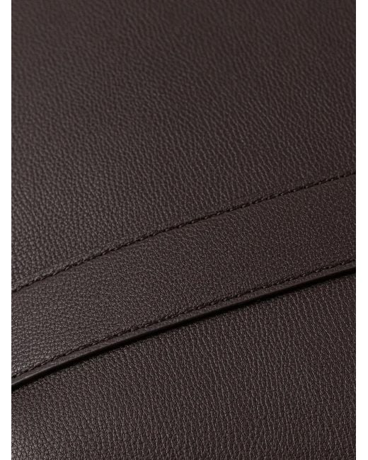 Lacoste Black Logo-Plaque Grained-Textured Tote Bag