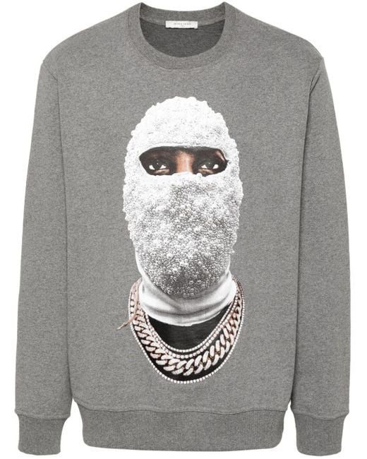 Ih Nom Uh Nit Gray Future Mask Cotton Sweatshirt for men