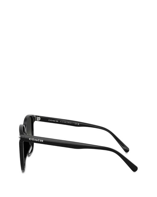 COACH Black Gradient-Lens Square-Frame Sunglasses
