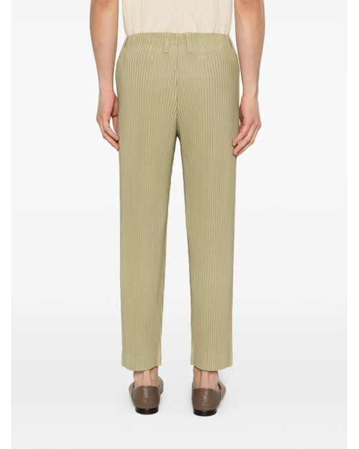 Homme Plissé Issey Miyake Natural Pleated Trousers for men