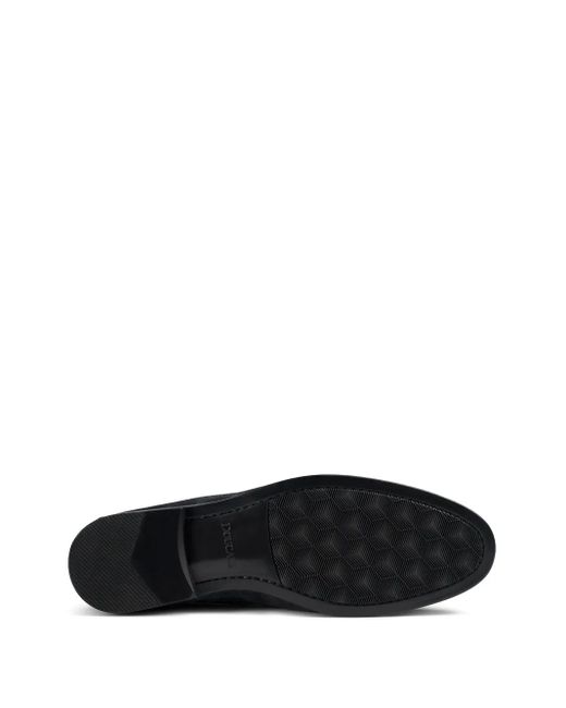 Doucal's Blue Suede Loafers for men