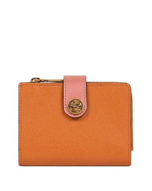 Etro Orange Kleines Portemonnaie