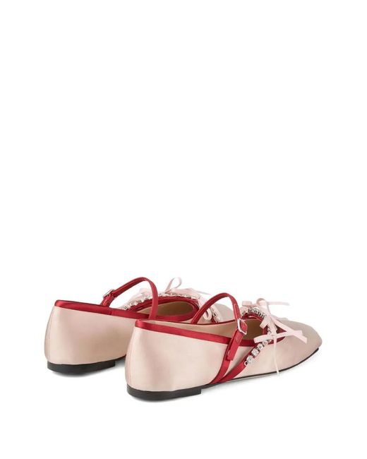 Jimmy Choo Pink Loli Ballet Flats