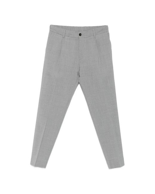 BE ABLE Gray Pantalon À Détails Plissés for men
