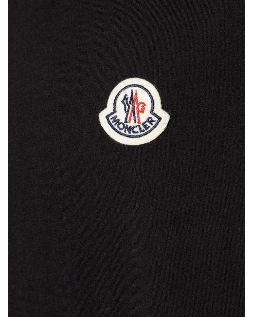 Moncler Black T-Shirts And Polos for men