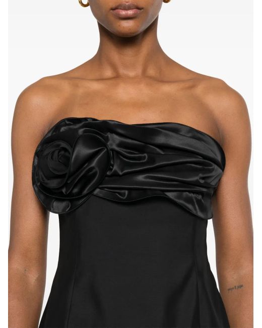 Magda Butrym Black Gerafftes Minikleid