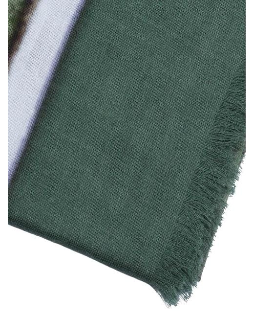 D'Aniello Blue Perla Patchwork Scarf