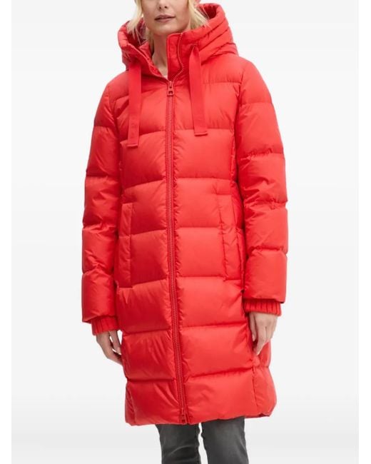 Marc O' Polo Donsjas Met Capuchon in het Red