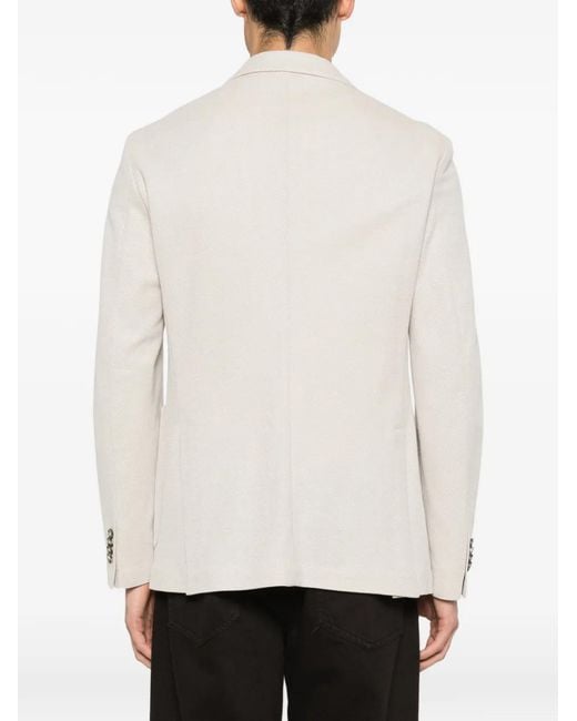 Manuel Ritz White Veste En Laine Boutonnée for men
