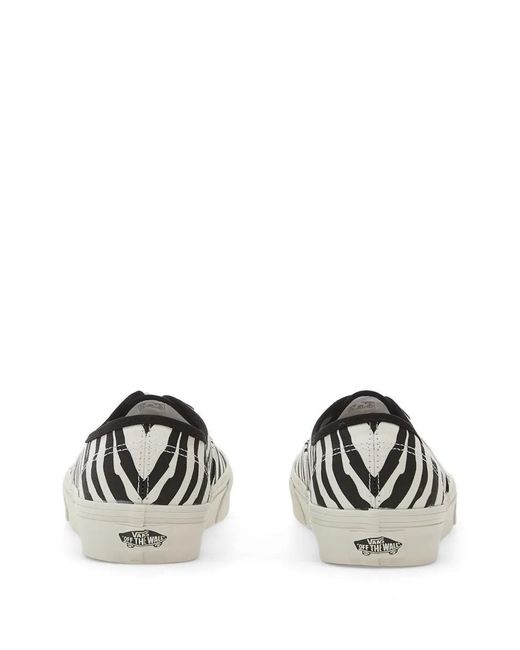 Vans White Zebra-Print Sneakers