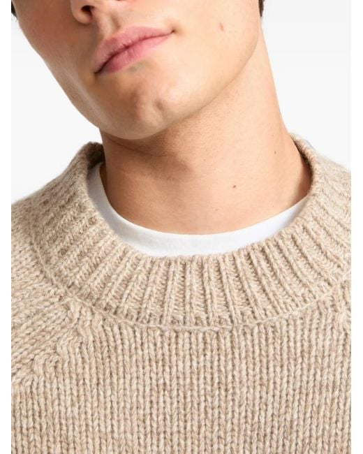 Yves Salomon White Raglan-Sleeve Sweater for men