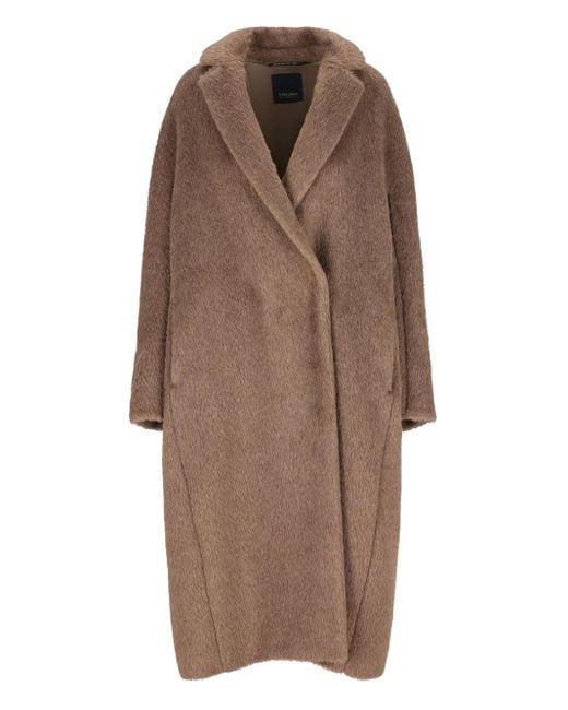 Cappotto Con Revers A Scialle di Max Mara in Brown