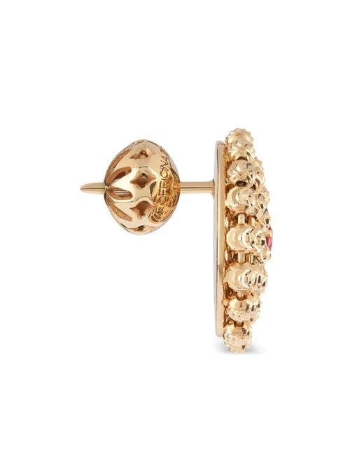 Officina Bernardi Metallic 18Kt Mimosa Ruby Earrings