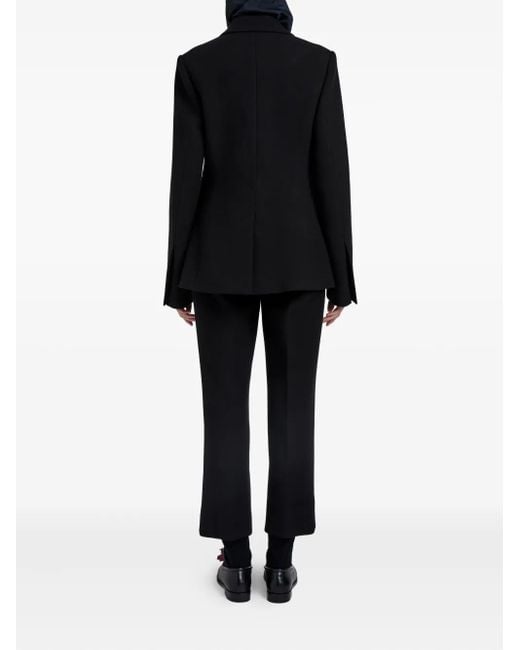 Proenza Schouler Black Flap-Pockets Buttoned Blazer