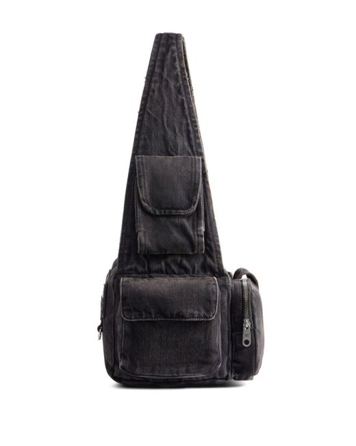 Balenciaga Black Small Superbusy Sling Shoulder Bag for men