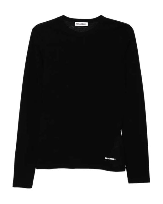 Jil Sander ロゴ Tシャツ Black