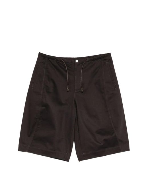 CROQUIS Black Sailor-Knot Drawstring Shorts for men