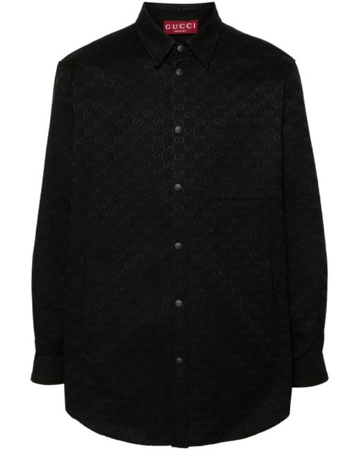 Camicia Gg di Gucci in Black da Uomo