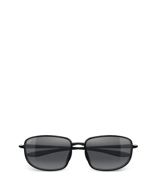 Maui Jim Gray Ho'Okipa R Rectangle-Frame Sunglasses