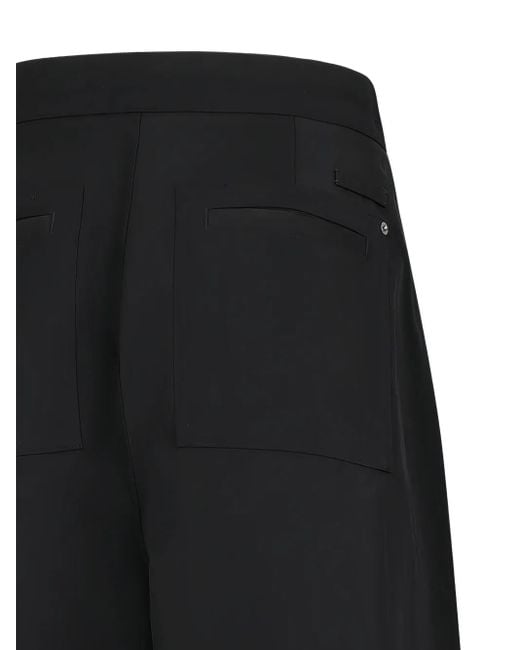 AMI Black Wide Trousers for men