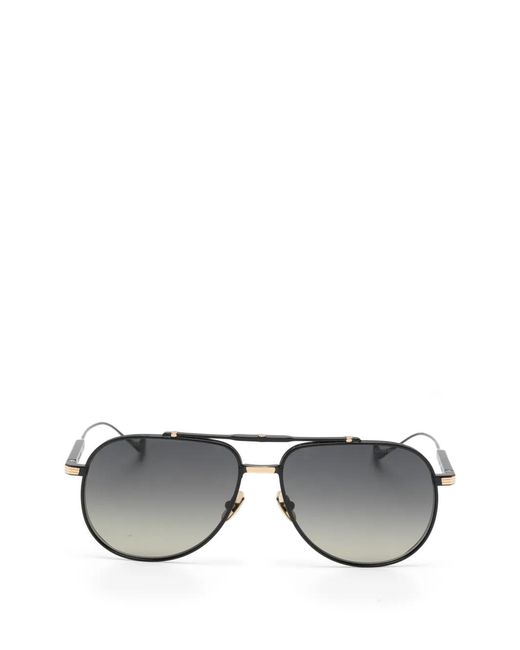 Cutler & Gross Gray Sloane Pilot Sunglasses