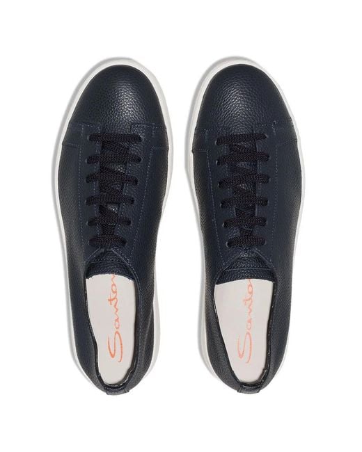 Santoni Blue Ultralight Low-Top Sneakers for men
