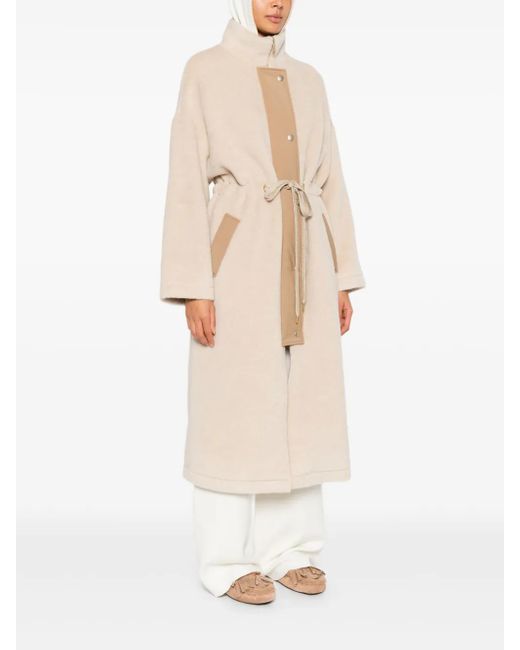 Eleventy Natural Zip-Up Coat