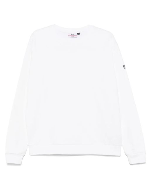 Gcds White Logo-Print Sweatshirt for men
