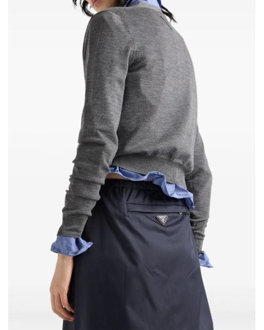 Prada プリーツ スカート Blue