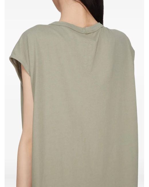Rick Owens Natural Side-Split Sleeveless Maxi Dress