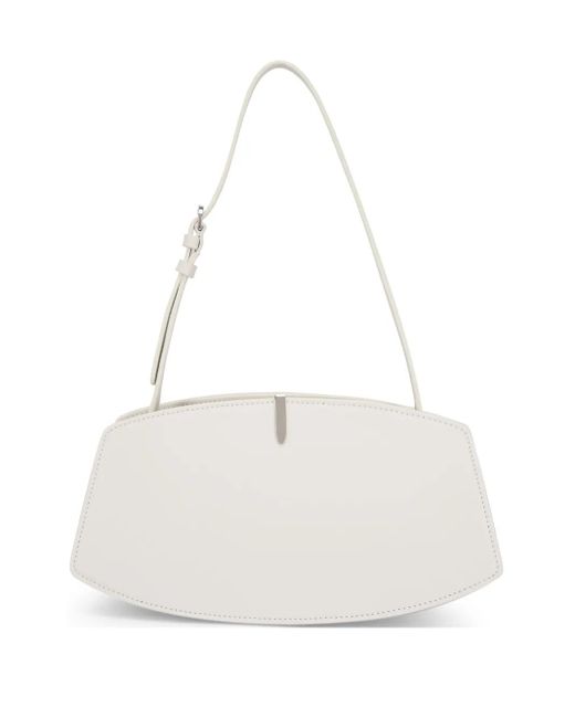 SAVETTE White Florence Shoulder Bag