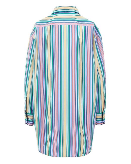 Etro Blue Striped Shirt