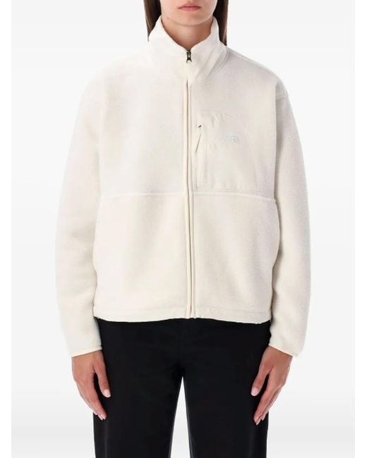 The North Face White Yumiori High-Neck Fleece Jacket