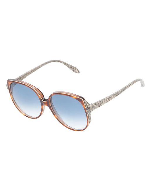 Victoria Beckham Round Sunglasses Blue