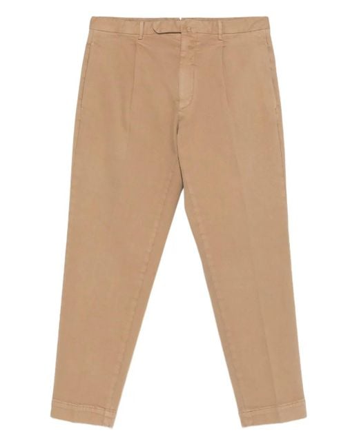 Dell'Oglio Natural Pleated Trousers for men