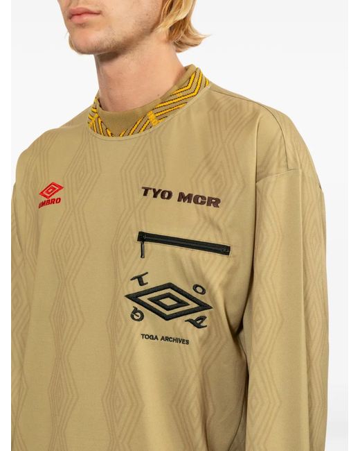 Toga Natural X Umbro Patterned Long-Sleeve T-Shirt for men