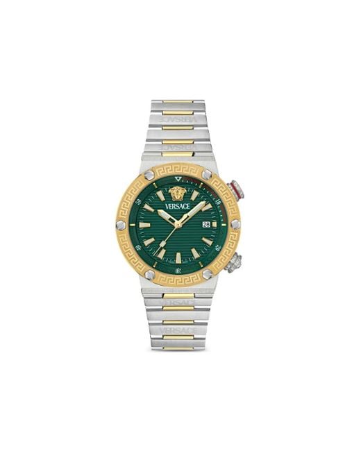 Versace Edelstahl 43Mm in Green für Herren