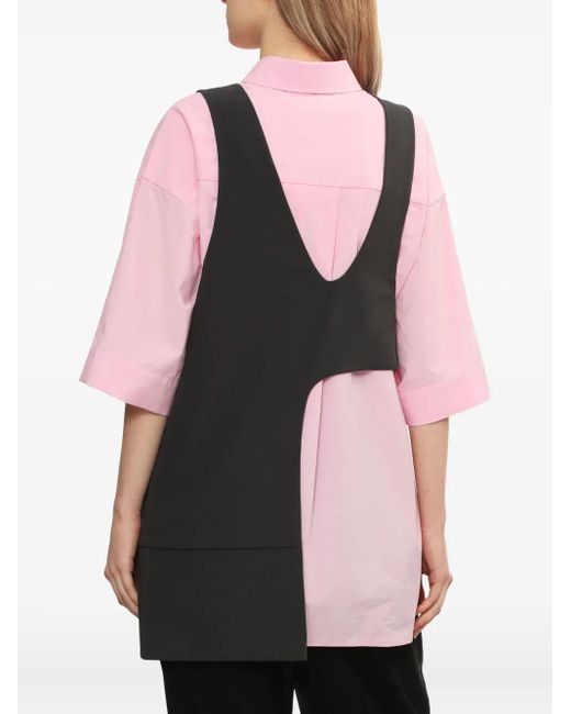Enfold Black Asymmetrical Vest
